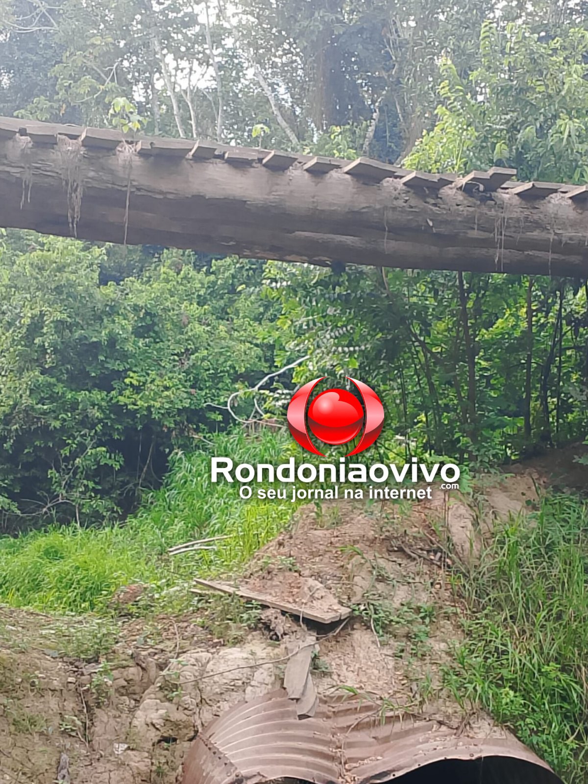 PEDIDO DE PROVIDÊNCIA: População fica isolada após risco de ponte desabar na zona rural