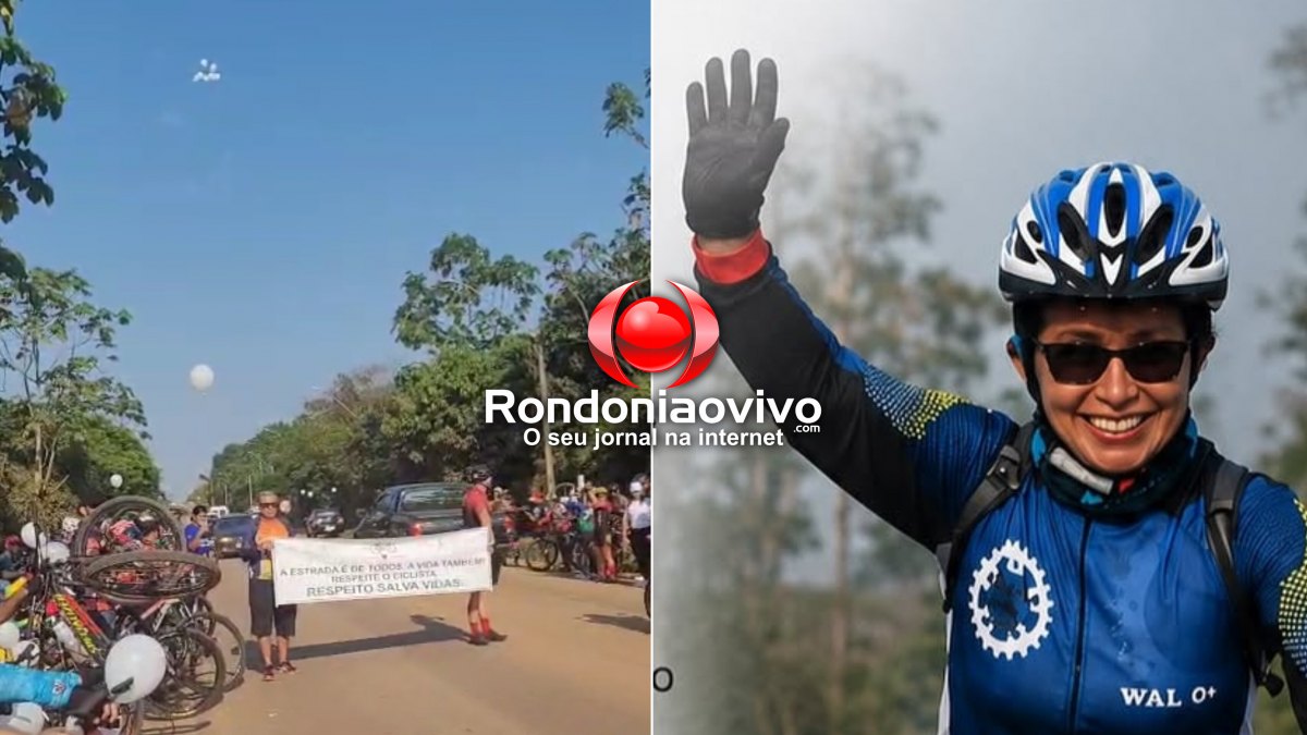 VÍDEO: Grupo de ciclistas faz homenagem a Waldirene Miranda vítima de atropelamento  
