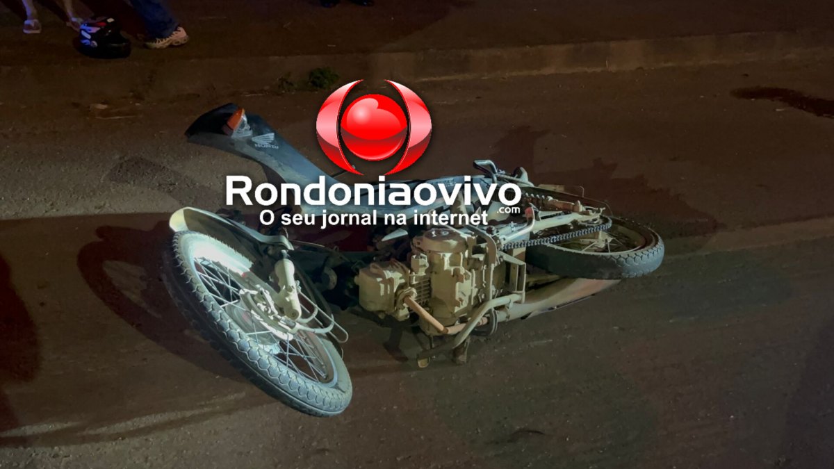 PERDEU O CONTROLE: Mulher é vítima de grave queda de moto na Rua da Beira