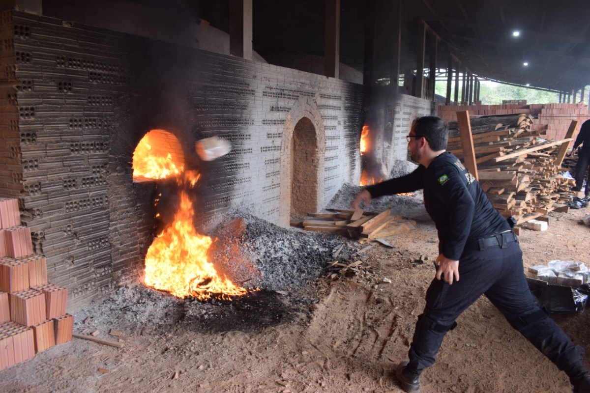 FOGO: PF incinera mais de uma tonelada de drogas em Porto Velho; VÍDEO