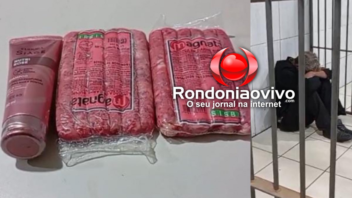 APIMENTADA: Homem é preso após furtar linguiça e shampoo no IG