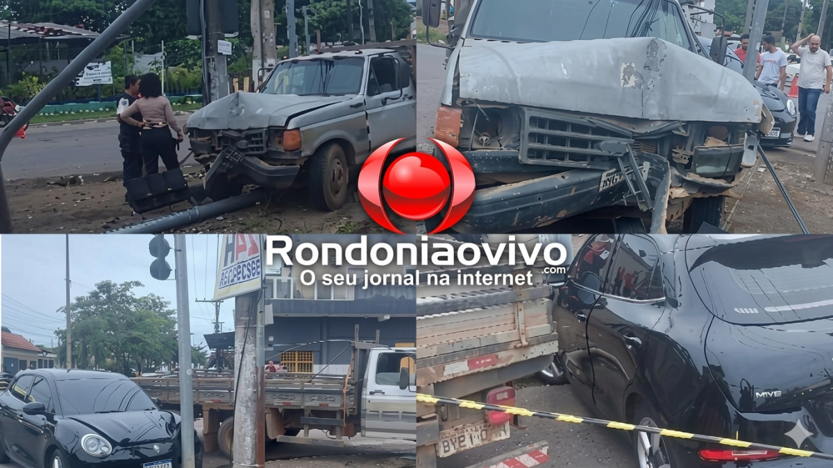 VÍDEO: Câmeras flagram grave acidente no Centro; motorista de caminhão avançou sinal