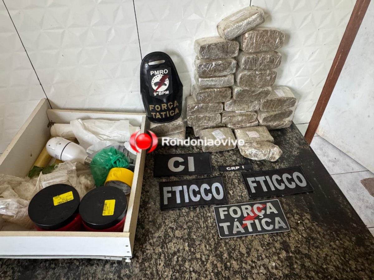 URGENTE: Divisão de Operações prende traficante com vários tabletes de drogas