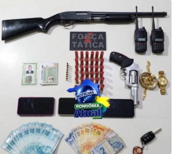  AÇÃO POLICIAL: Assaltantes que levaram R$ 100 mil de supermercado são presos pela força tática 