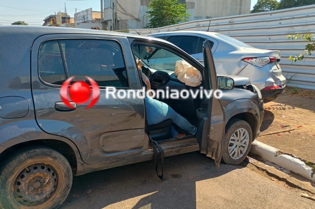 URGENTE: Grave batida entre três carros deixa mulher ferida na Calama