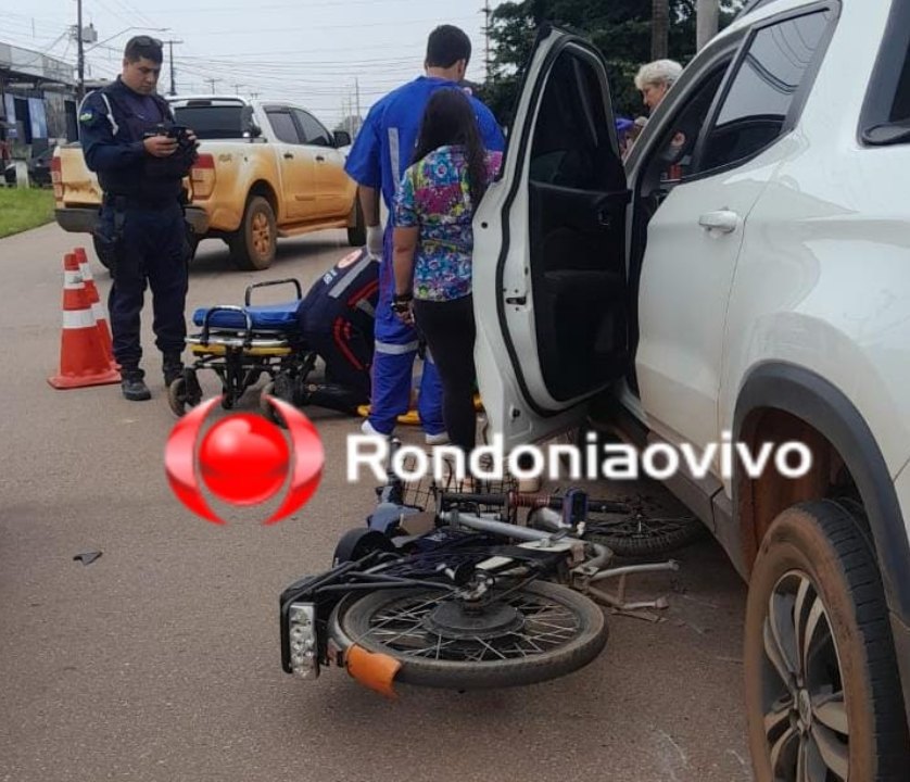 IMPRUDÊNCIA: Mulher em bicicleta elétrica é atropelada por Toro