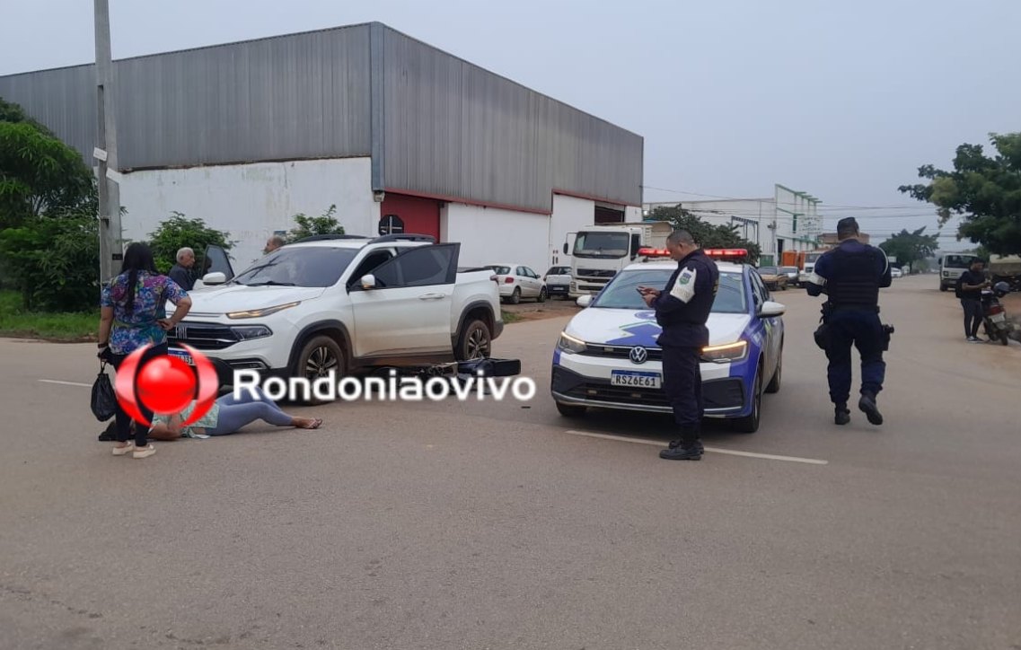 IMPRUDÊNCIA: Mulher em bicicleta elétrica é atropelada por Toro