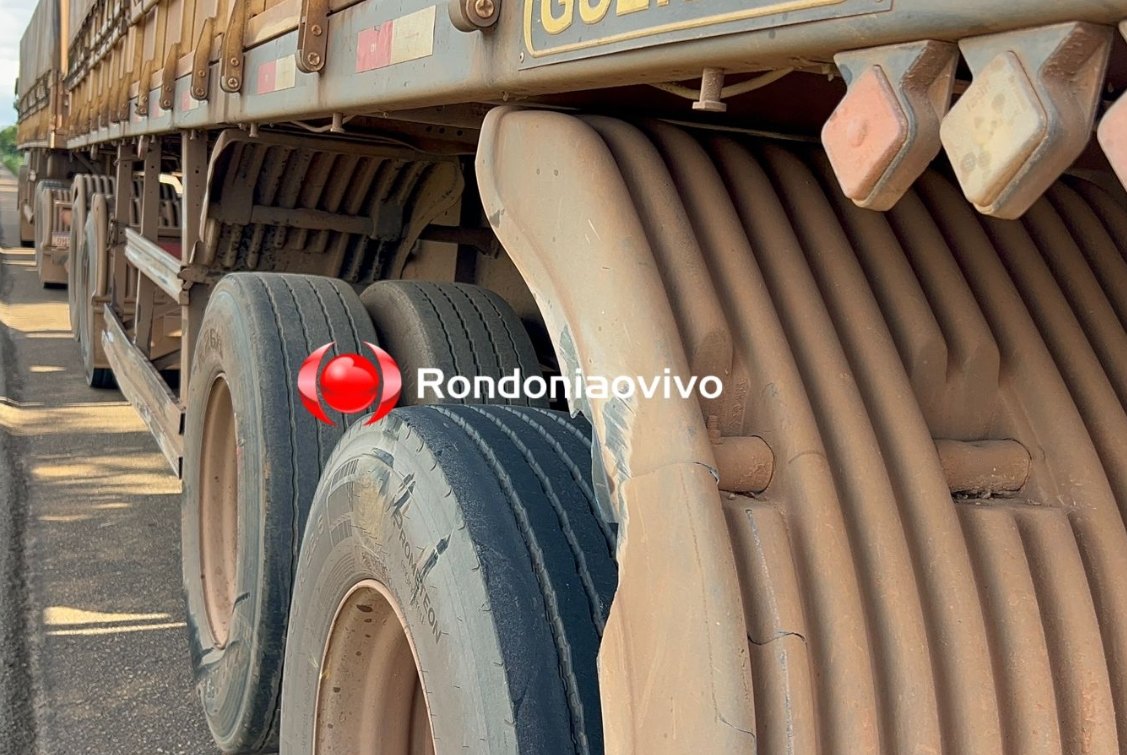 VÍDEO: Idoso morre após colisão entre motocicleta e carreta na BR-319