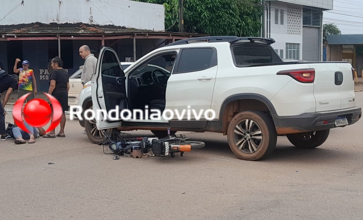 IMPRUDÊNCIA: Mulher em bicicleta elétrica é atropelada por Toro