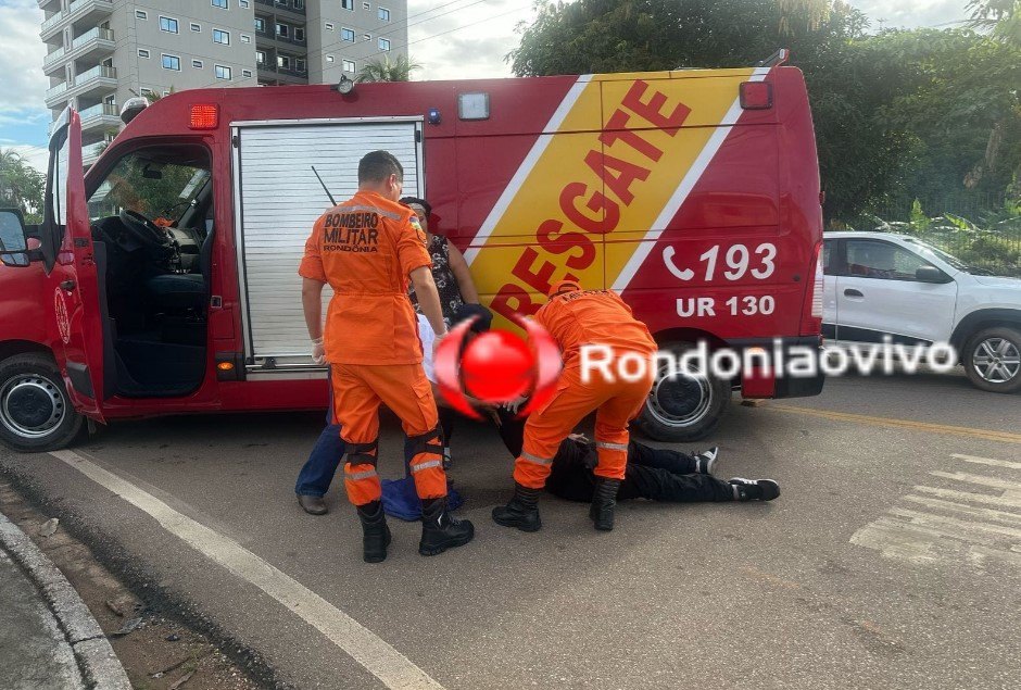 OUTRO ACIDENTE: Ciclista tem graves ferimentos no rosto e cabeça após atropelamento