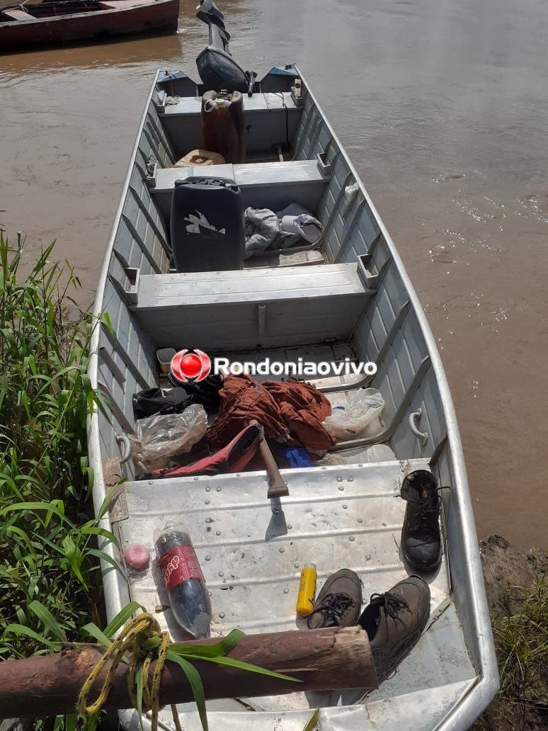 FORTEMENTE ARMADOS: Cinco são interceptados em barco no rio Madeira após roubo em comércio de idosa