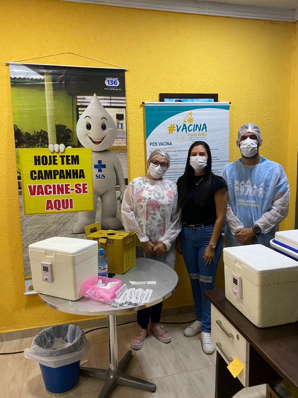 SAÚDE: Câmara de Vereadores de Porto Velho realiza vacinação contra Covid e gripe