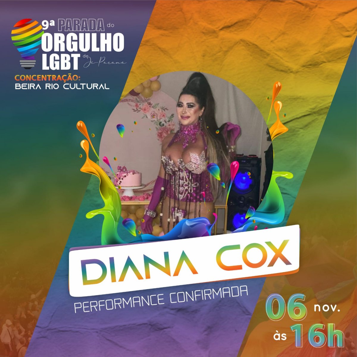 COMUNIDADE: Parada do Orgulho LGBT acontece no dia 06, em Ji-Paraná