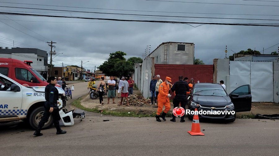 URGENTE: Viatura da PM se envolve em grave acidente no Centro