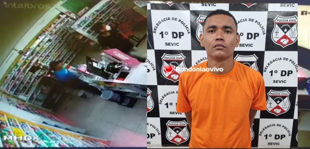 VÍDEO: PC prende criminoso que fazia furtos quebrando paredes de lojas