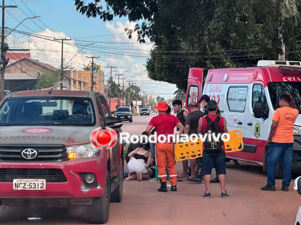 MAIS UM: Acidente entre carro e moto deixa casal ferido na Rio Madeira 