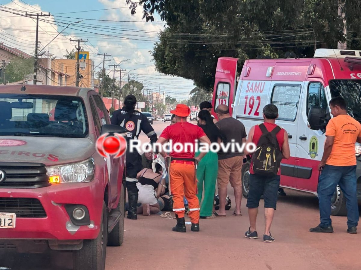 MAIS UM: Acidente entre carro e moto deixa casal ferido na Rio Madeira 