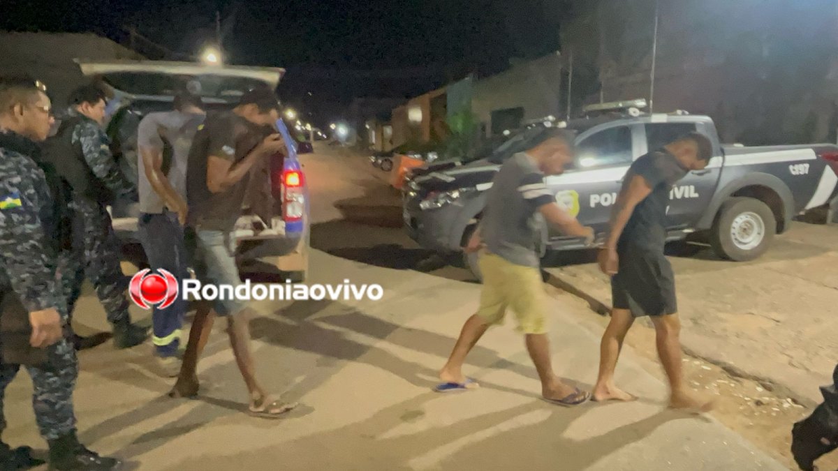 CERCO DA PM: Quadrilha é presa em flagrante durante furto em madeireira