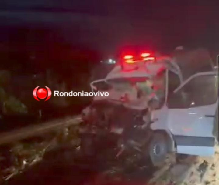 VÍDEO: Acidente envolvendo ambulância e ônibus deixa morto e feridos na BR-364 