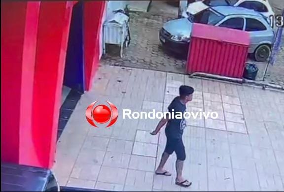 VÍDEO: Ladrão de bicicleta é flagrado agindo em frente de empresa na capital 