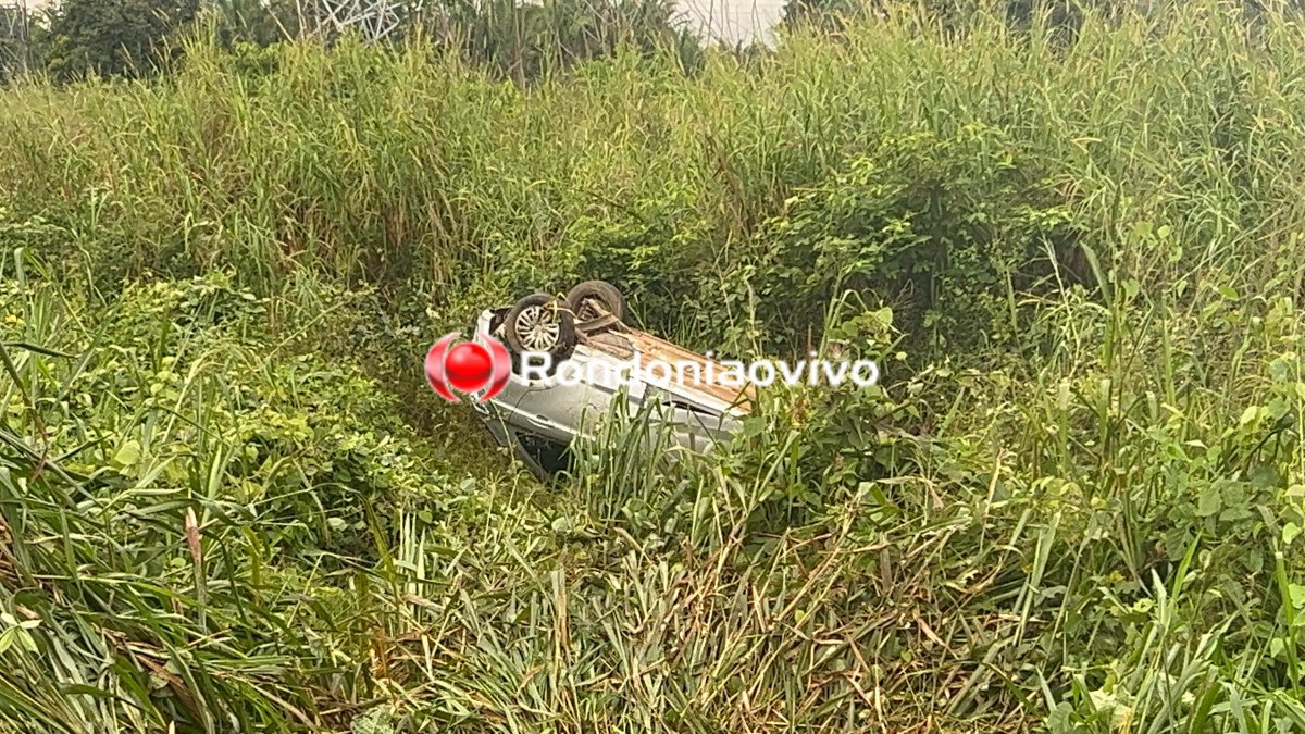 VÍDEO: Grave acidente com capotamento é registrado na BR-364; Carro caiu em ribanceira