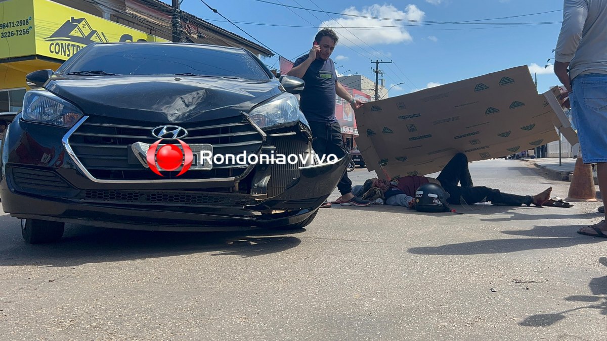 VÍDEO: Motociclista sofre traumatismo craniano em acidente