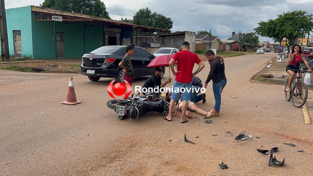 URGENTE: Motociclista fica em estado grave após colisão com caminhão