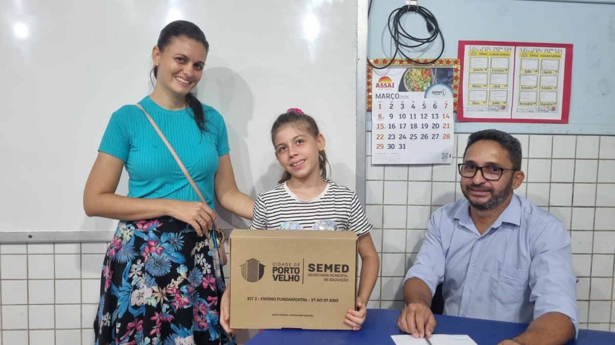 COMPROMISSO: Prefeitura de PVH conclui entrega de kits escolares a toda rede municipal