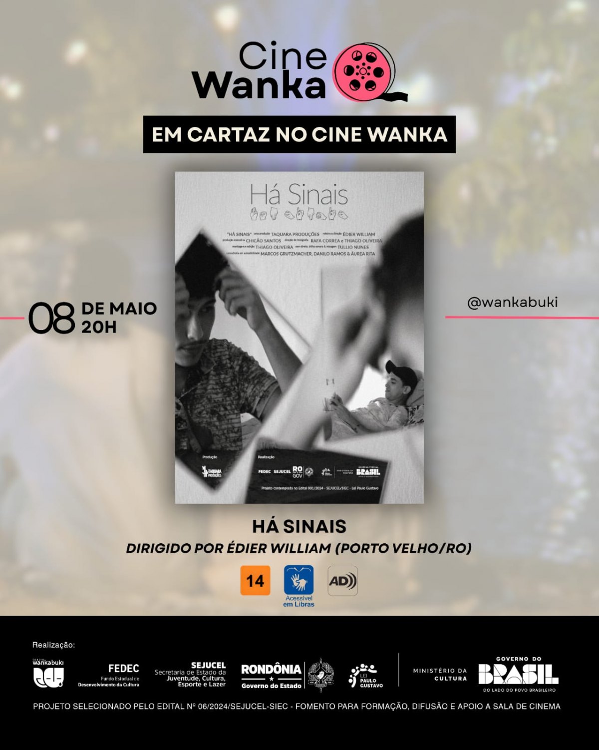 ENTRADA GRATUITA: 3ª edição do Cine Wanka exibe curtas amazônicos nesta sexta (08)