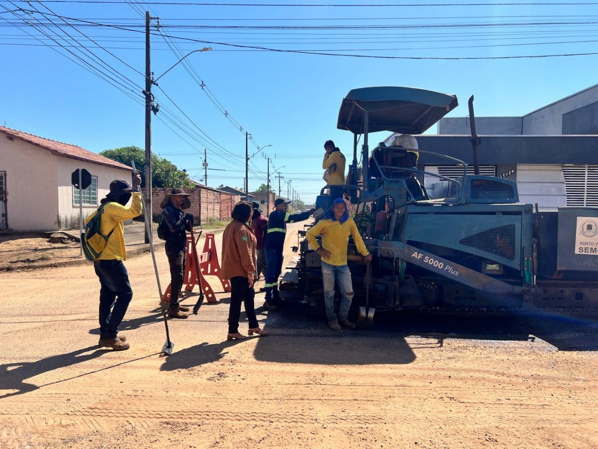 EDIMILSON DOURADO: Após pedido, Prefeitura inicia recapeamento de 19 ruas no Cristal da Calama