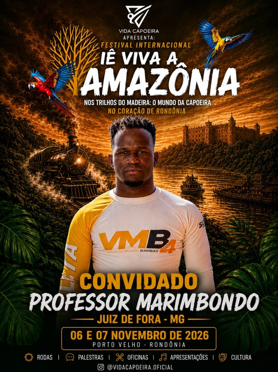 CULTURA: Festival Internacional de Capoeira leva mestres e cultura afro-amazônica a PVH