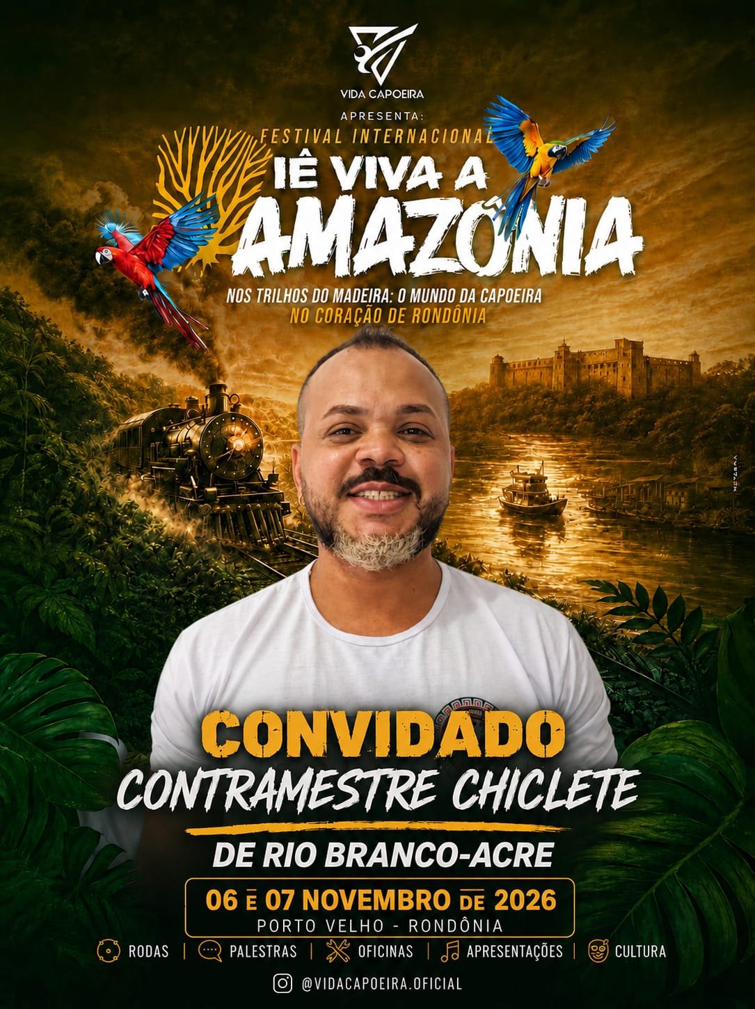 CULTURA: Festival Internacional de Capoeira leva mestres e cultura afro-amazônica a PVH