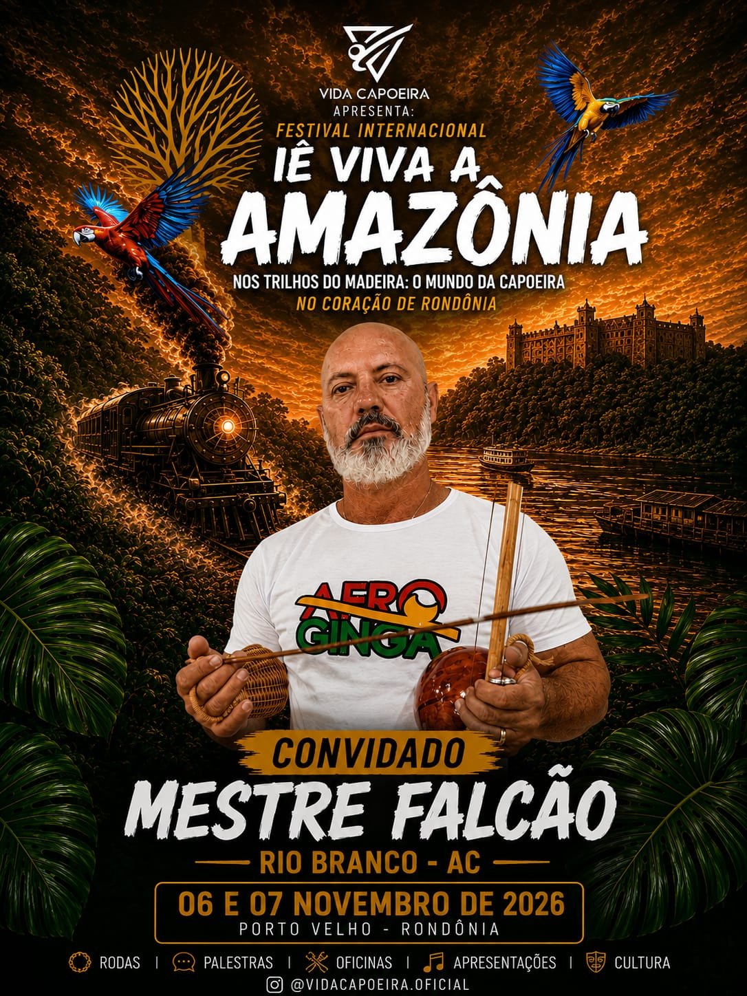 CULTURA: Festival Internacional de Capoeira leva mestres e cultura afro-amazônica a PVH