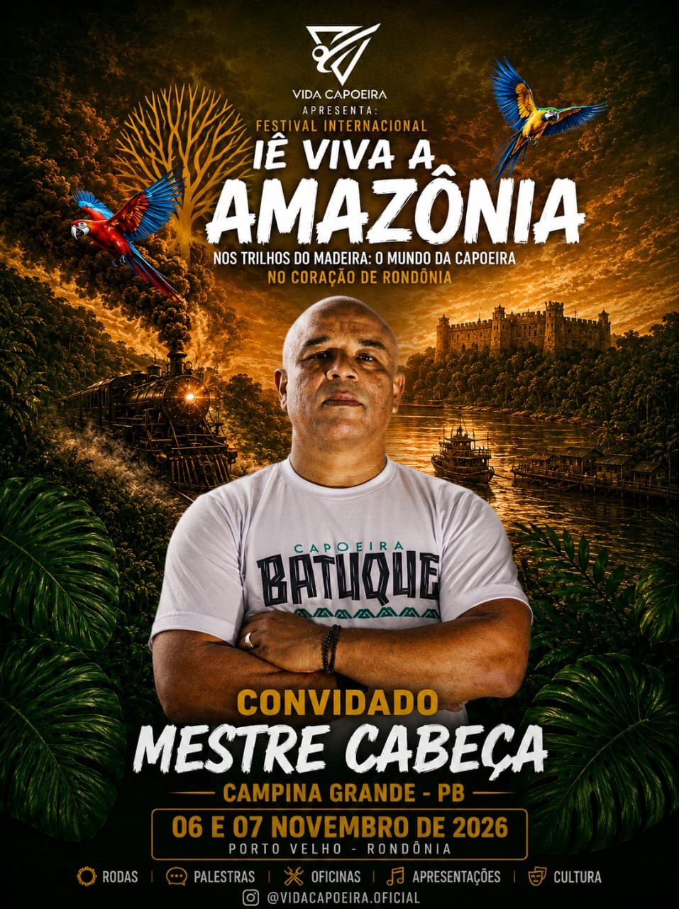 CULTURA: Festival Internacional de Capoeira leva mestres e cultura afro-amazônica a PVH