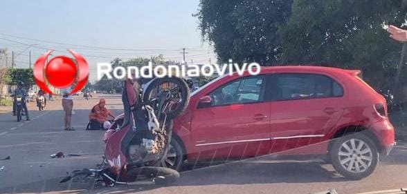 VEJA VÍDEO: Mulher fica em estado grave após acidente no Liberdade