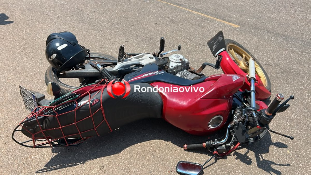 VÍDEO: Moto app e passageira sofrem grave acidente na zona Sul