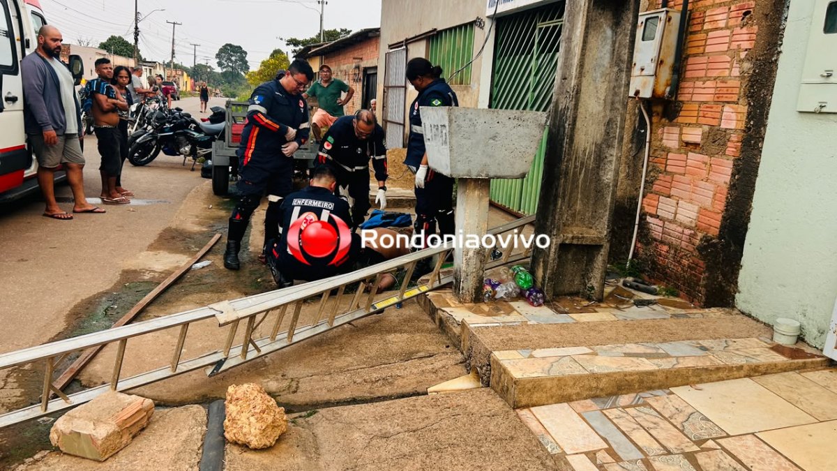 URGENTE: Trabalhador morre após levar choque e cair de poste