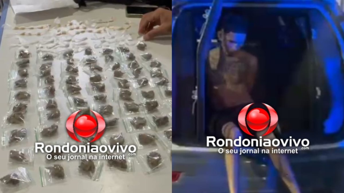 ASFIXIA: Operação prende criminoso com 133 porções de drogas