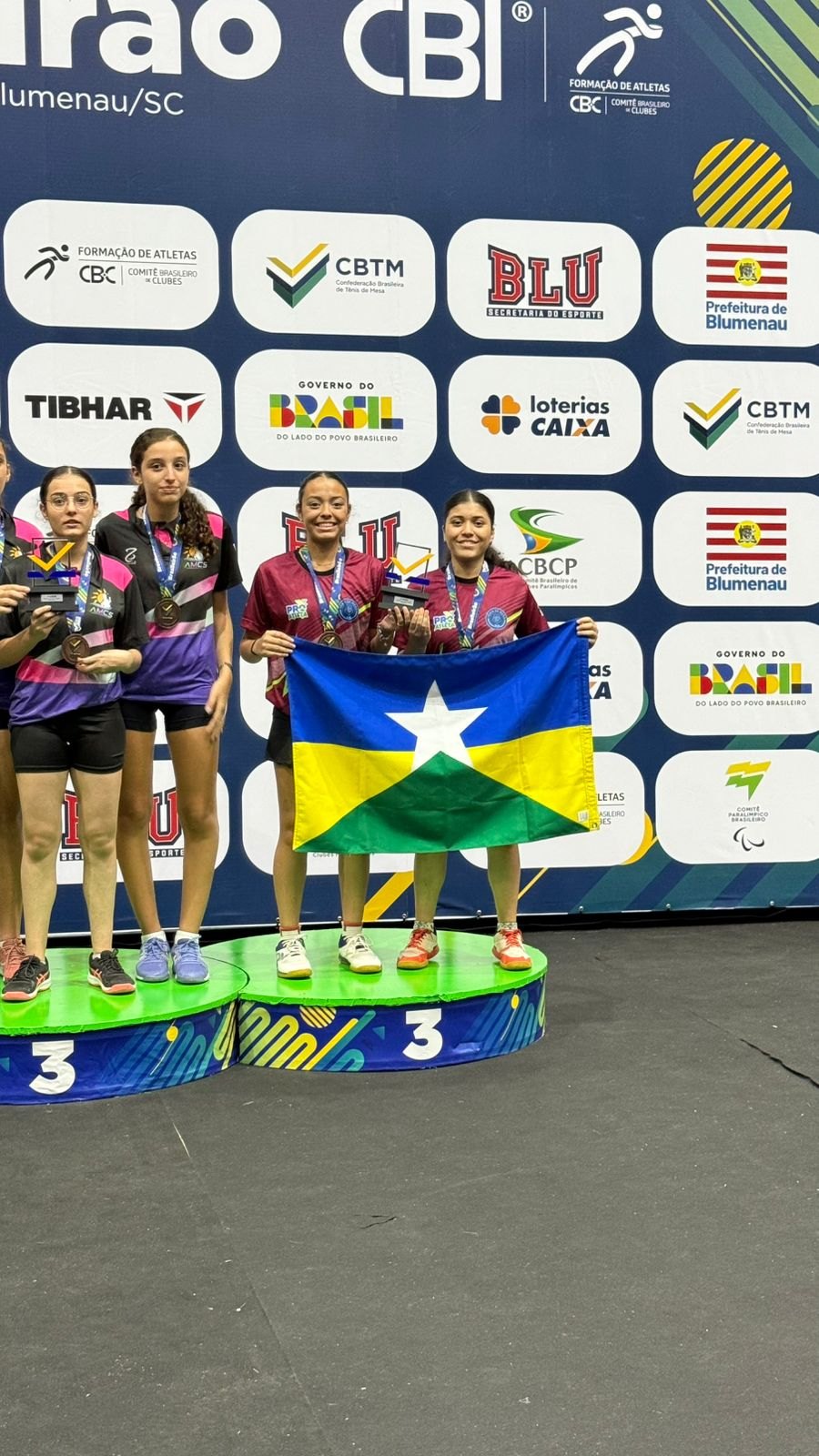 MENINAS DE RONDÔNIA: Pietra e Letícia Tagino brilham no Campeonato Brasileiro de Tênis de Mesa