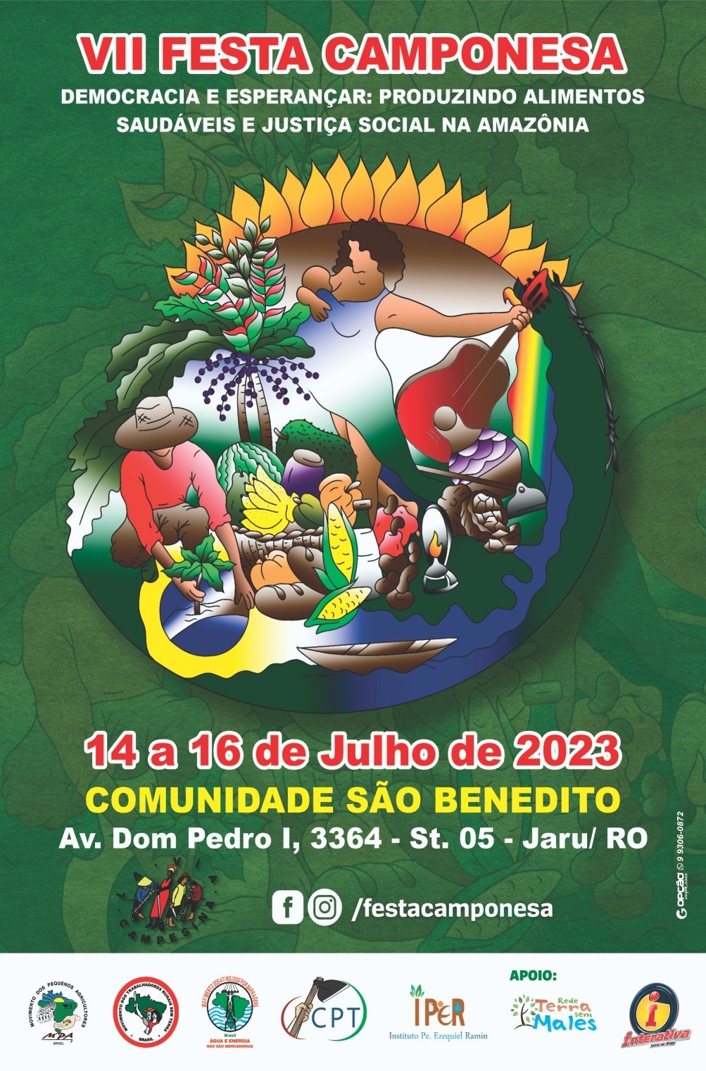 CULTURA: 7ª Festa Camponesa retorna em Rondônia no município de Jaru