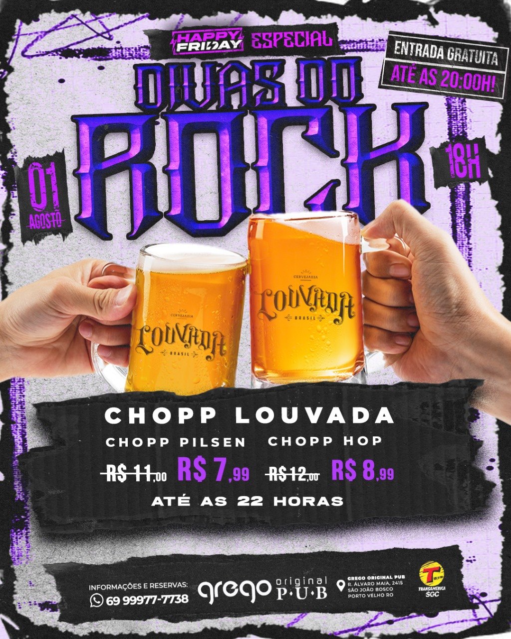 ROCK: Confira a agenda desta semana no Grego Original