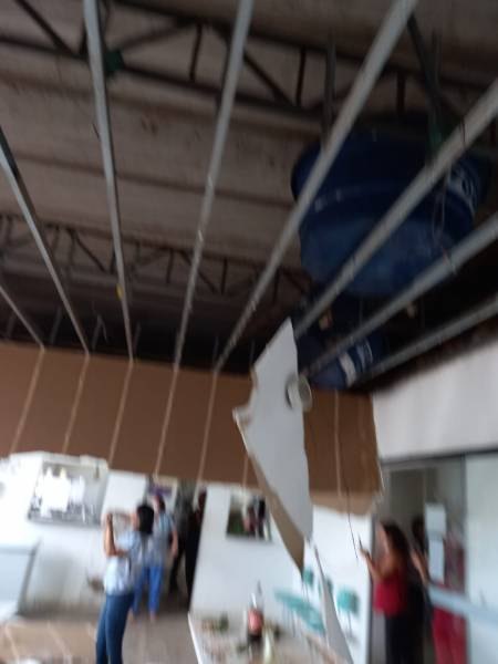 INCIDENTE: Forro de gesso desaba em cozinha do Hospital Regional de Vilhena