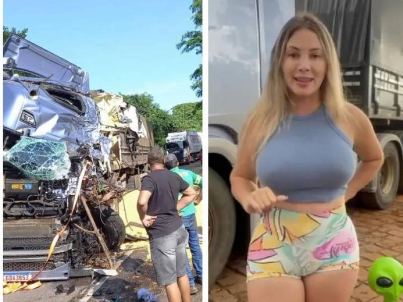 ALINE OURIQUES: Famosa caminhoneira youtuber sofre acidente e é hospitalizada