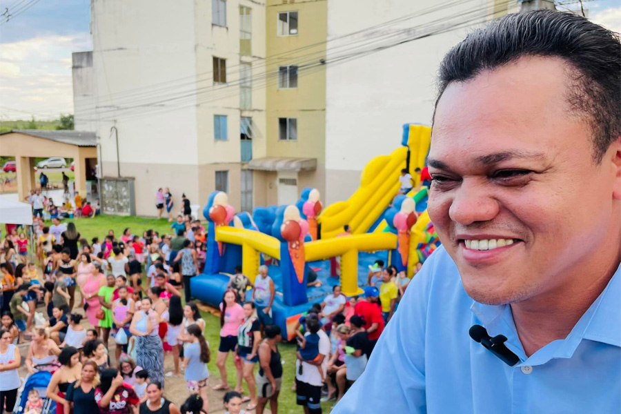 COMEMORAÇÃO: Isaque Machado participa de evento no Residencial Morar Melhor