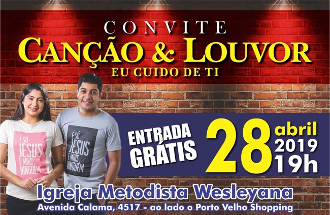 Dupla “Canção e Louvor” neste domingo na Igreja Wesleyana