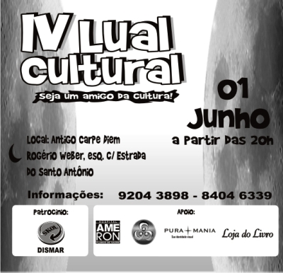 IV Lual Cultural acontece nesta sexta-feira