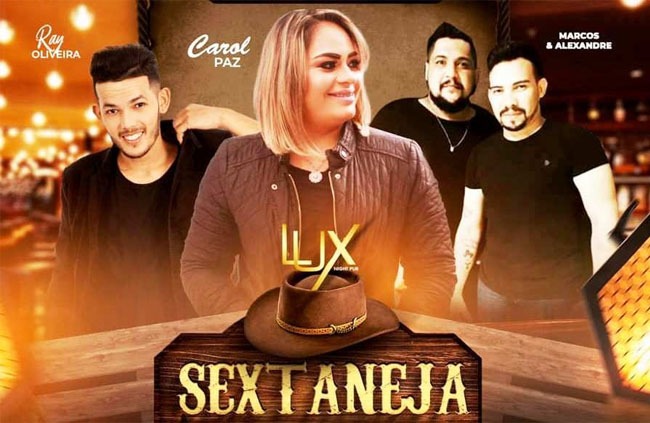 Confira os sorteados para Sextaneja na Lux Night Pub