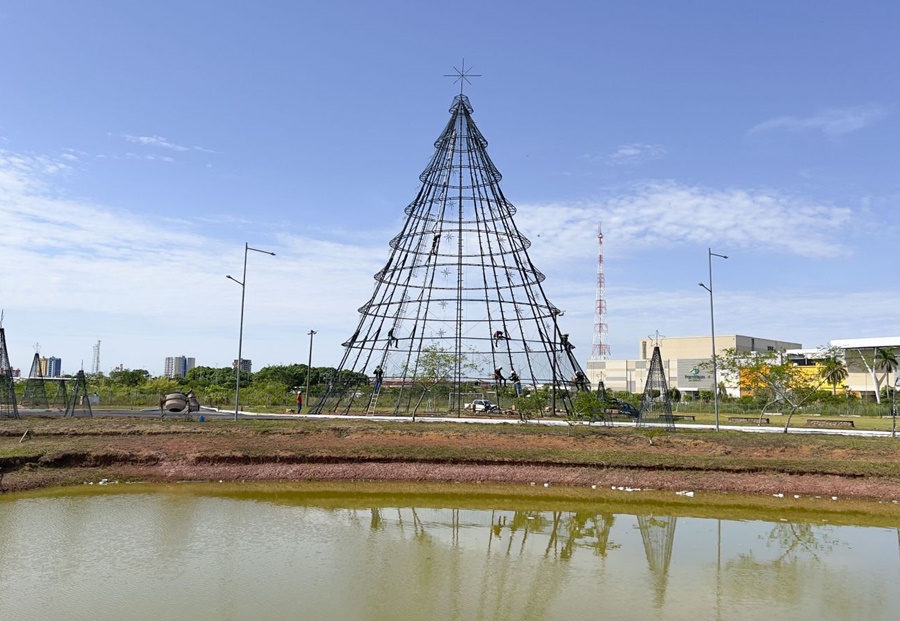 LUZES: Decoração natalina iluminará reabertura do Parque da Cidade