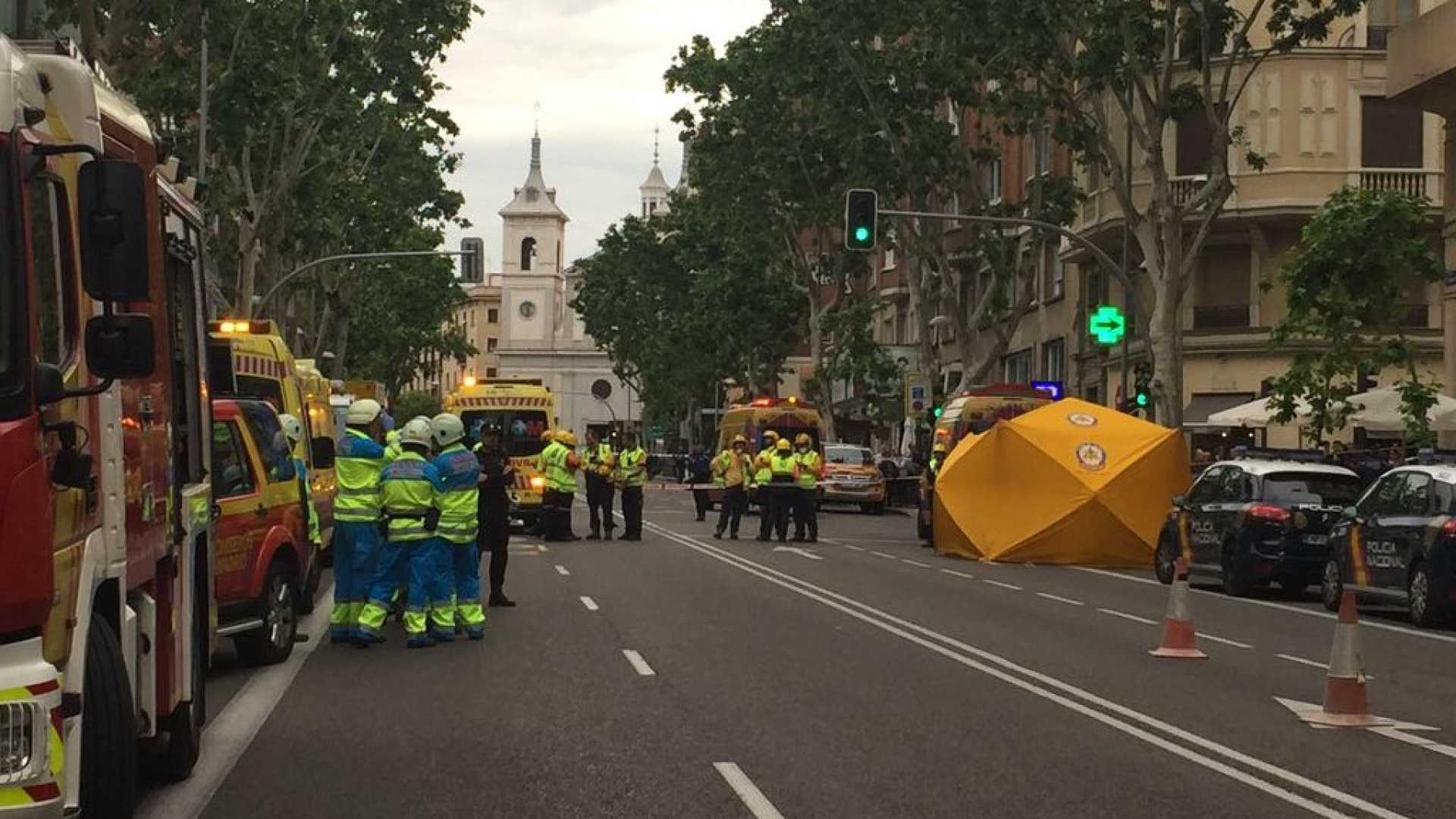 DESABAMENTO: Prédio de 7 andares cai em Madri; trabalhadores estão desaparecidos