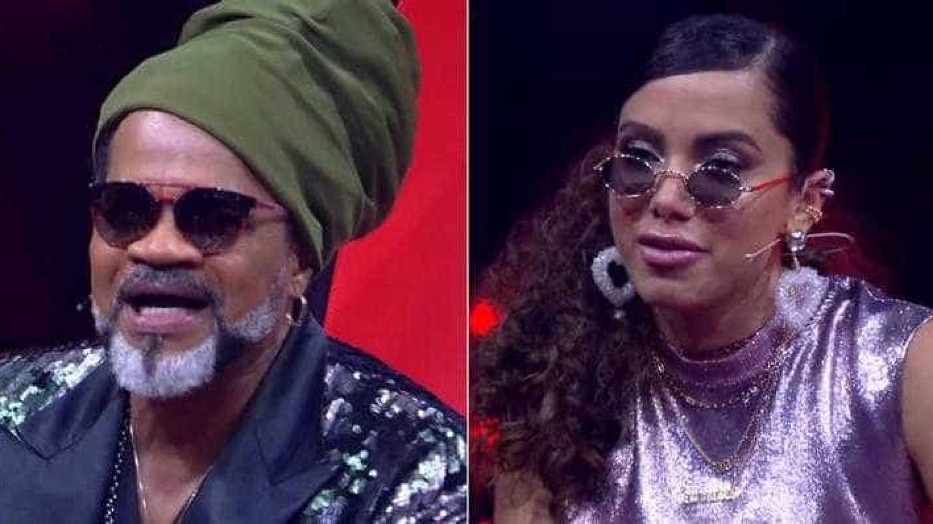 REALITY SHOW: Carlinhos Brown ignora opinião polêmica de Anitta no 'The Voice'